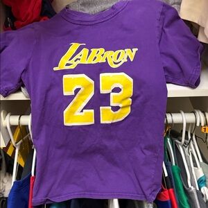 RARE LeBron Lakers tee shirt small youth